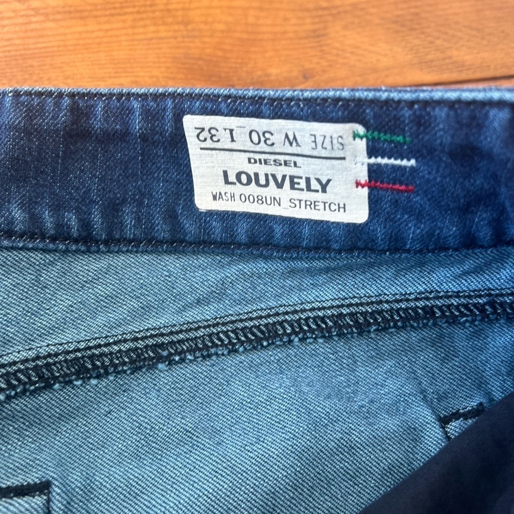 Diesel Blue Flare Wide Leg Jeans Size 30 Made in Italy Women’s jeans - Picture 10 of 16